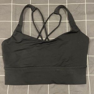 Black lululemon sports bra
